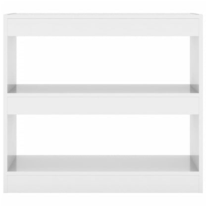 Libreria/Divisorio Bianco Lucido 80x30x72 cm