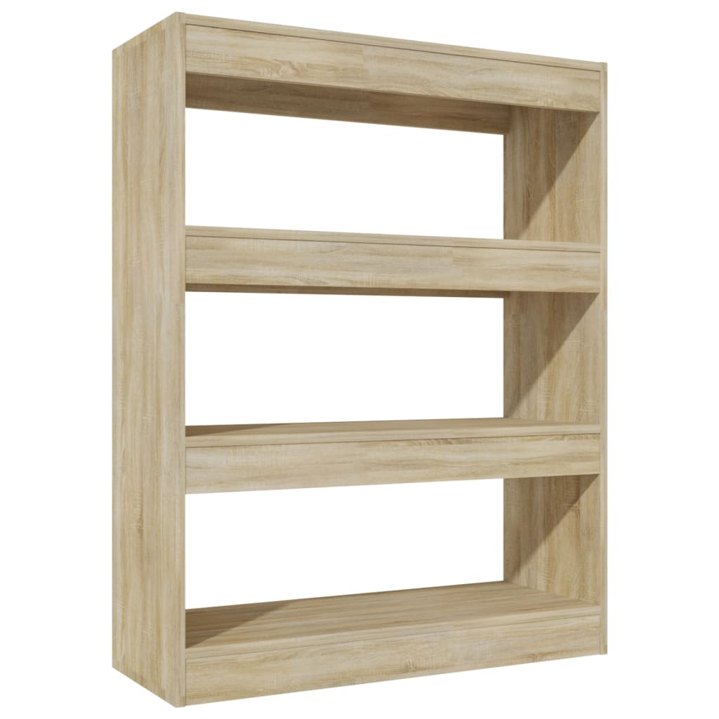 Libreria/Divisorio Rovere Sonoma 80x30x103 cm Legno Multistrato