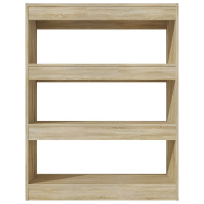 Libreria/Divisorio Rovere Sonoma 80x30x103 cm Legno Multistrato
