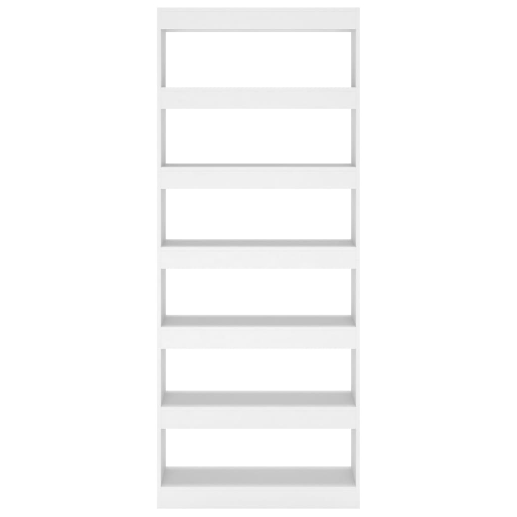 Libreria/Divisorio Bianco 80x30x198 cm in Truciolato