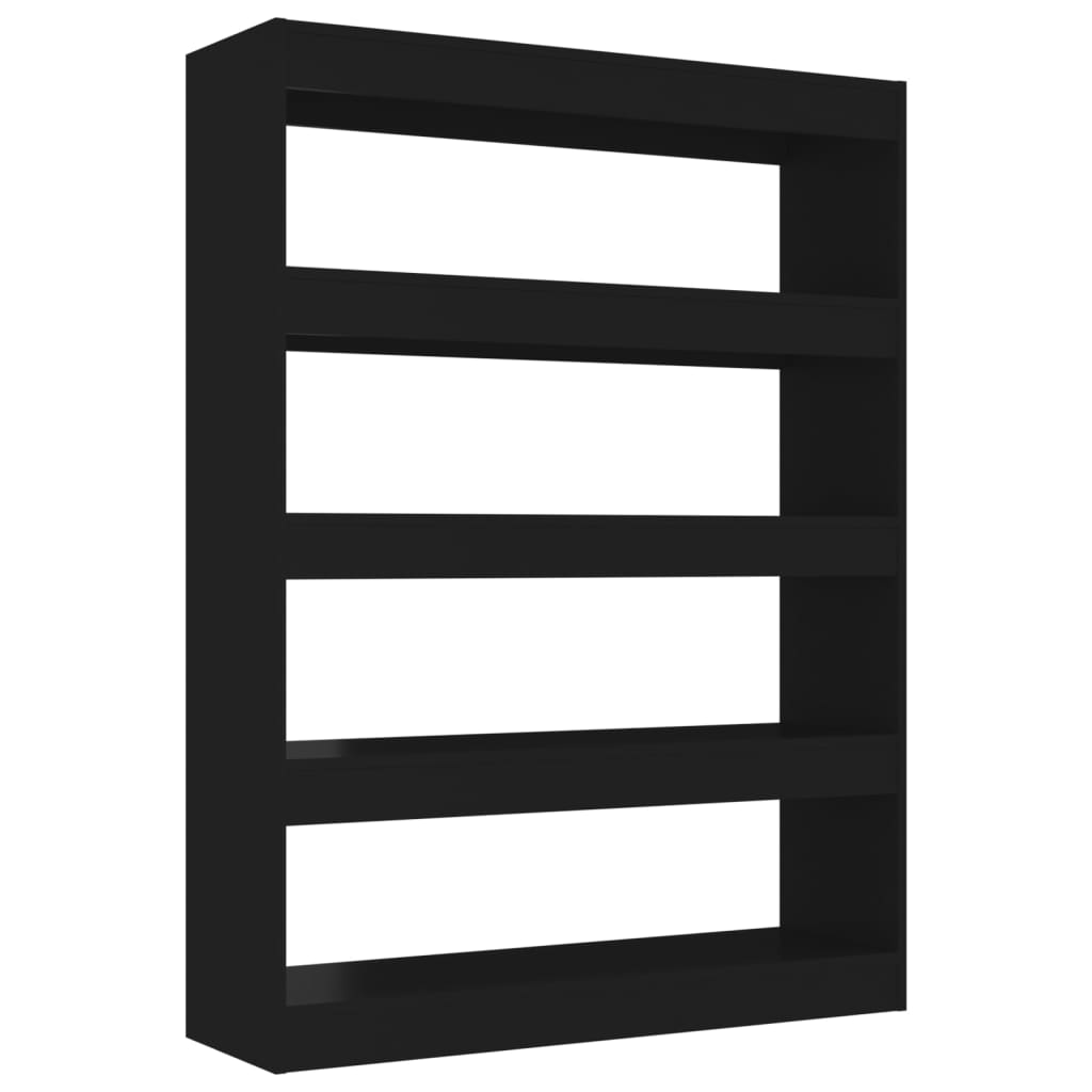 Libreria/Divisorio Nero 100x30x135 cm