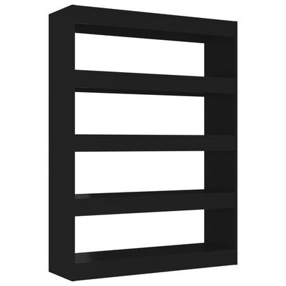 Libreria/Divisorio Nero 100x30x135 cm