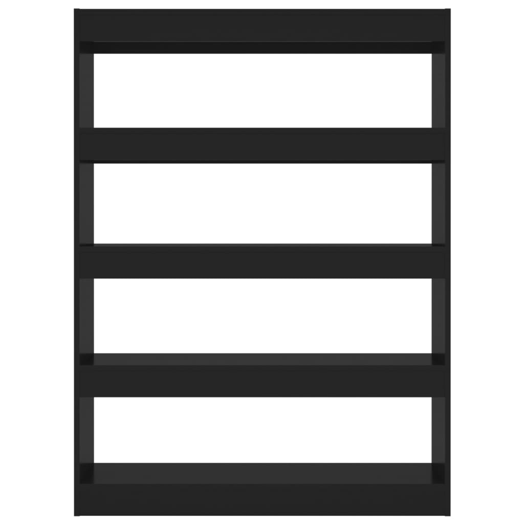 Libreria/Divisorio Nero 100x30x135 cm