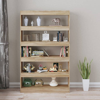 Libreria/Divisorio Rovere Sonoma 100x30x166 cm