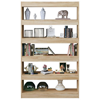 Libreria/Divisorio Rovere Sonoma 100x30x166 cm