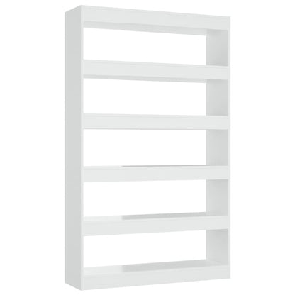 Libreria/Divisorio Bianco Lucido 100x30x166 cm