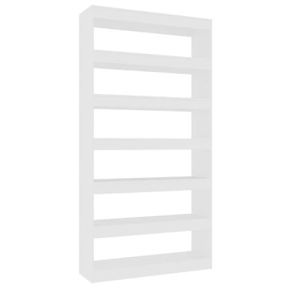 Libreria/Divisorio Bianco 100x30x198 cm in Legno Ingegnerizzato