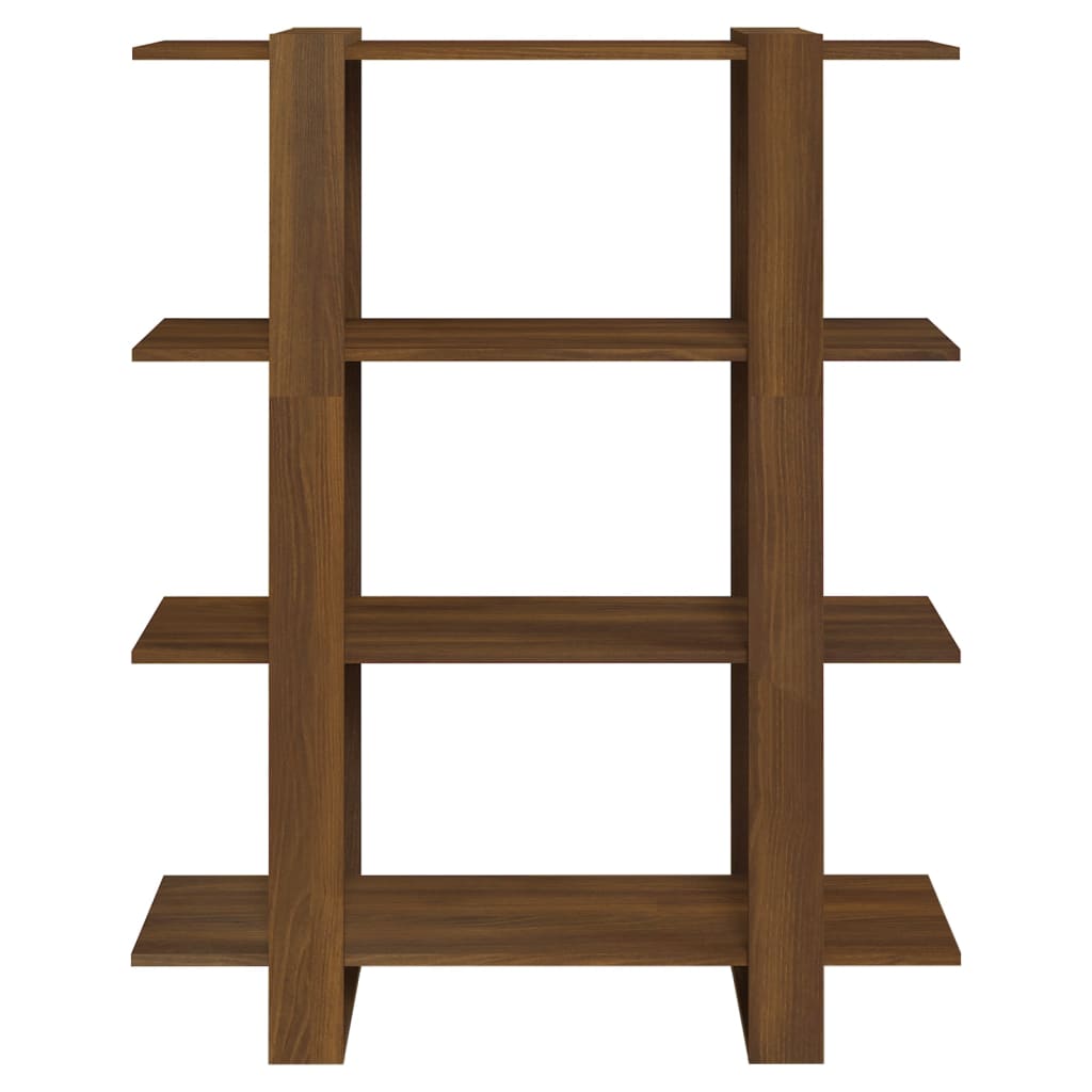 Libreria/Divisorio Rovere Marrone 100x30x123,5 cm