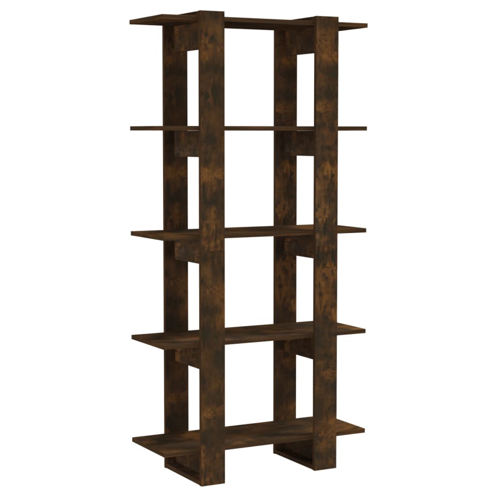 Libreria/Divisorio Rovere Fumo 80x30x160 cm in Truciolato