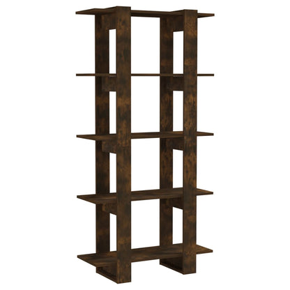 Libreria/Divisorio Rovere Fumo 80x30x160 cm in Truciolato