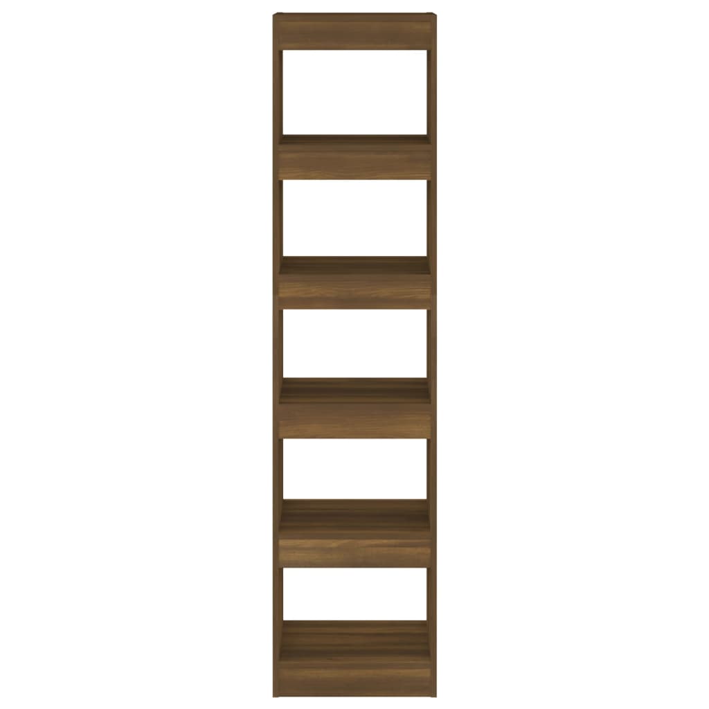 Libreria/Divisorio Rovere Marrone 40x30x166 cm