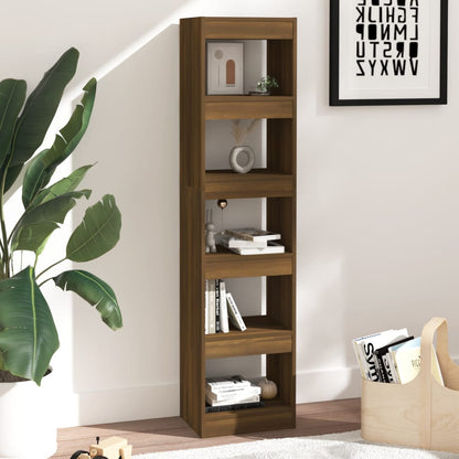Libreria/Divisorio Rovere Marrone 40x30x166 cm