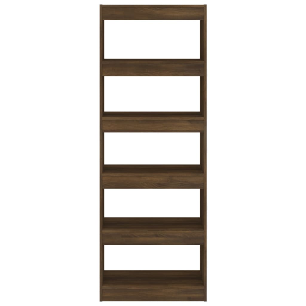 Libreria/Divisorio Rovere Marrone 60x30x166 cm in Truciolato
