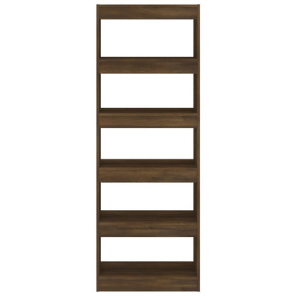 Libreria/Divisorio Rovere Marrone 60x30x166 cm in Truciolato
