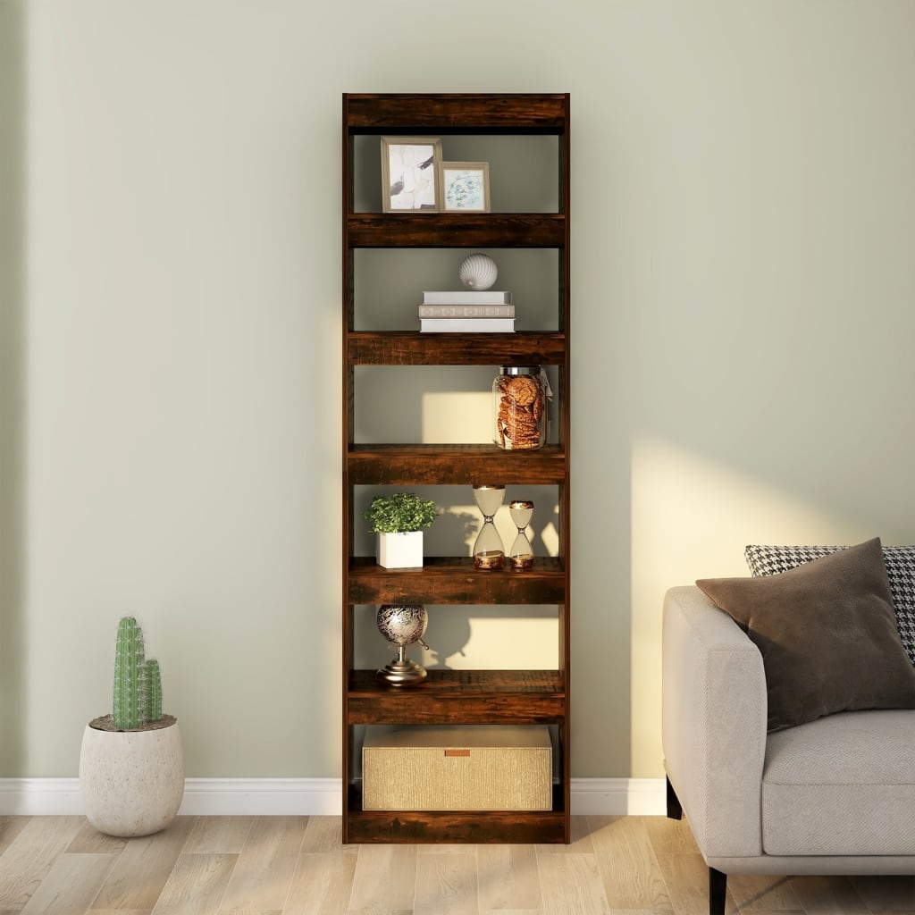 Libreria/Divisorio Rovere Fumo 60x30x198 cm