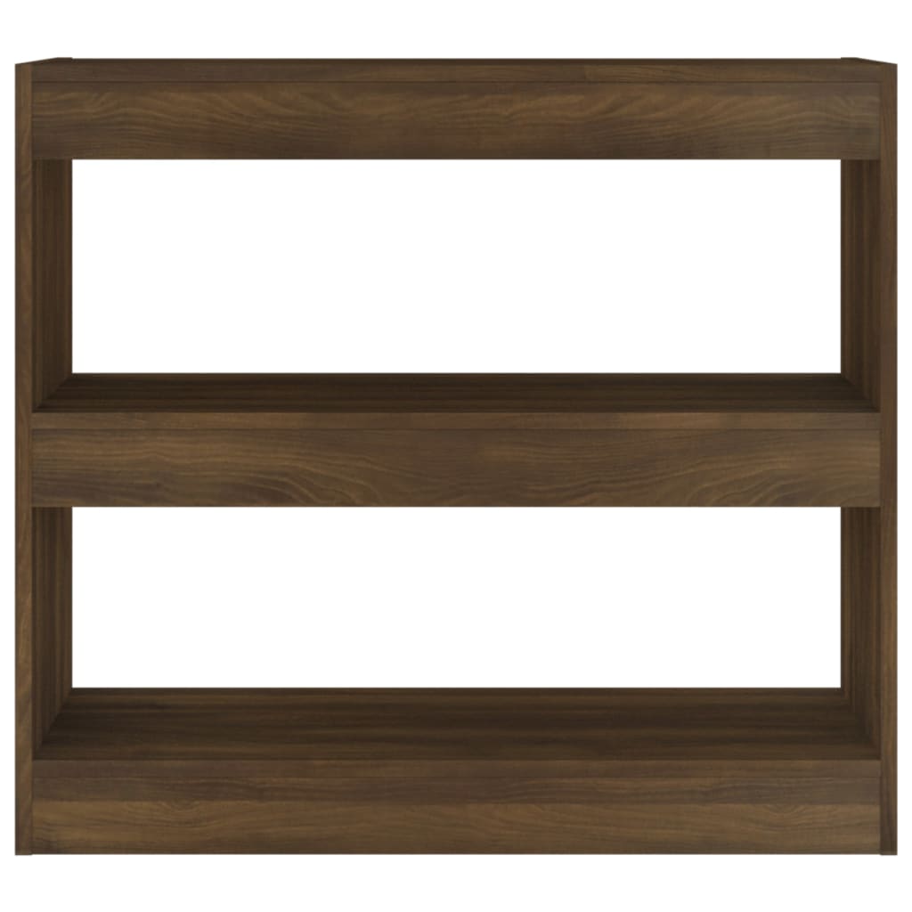 Libreria/Divisorio Rovere Marrone 80x30x72 cm