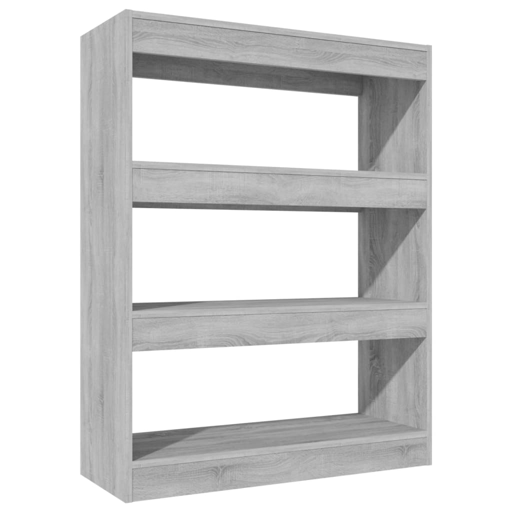 Libreria/Divisorio Grigio Sonoma 80x30x103 cm Legno Multistrato