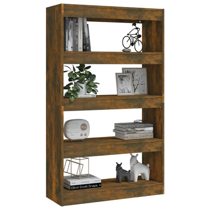 Libreria/Divisorio Rovere Fumo 80x30x135 cm in Truciolato
