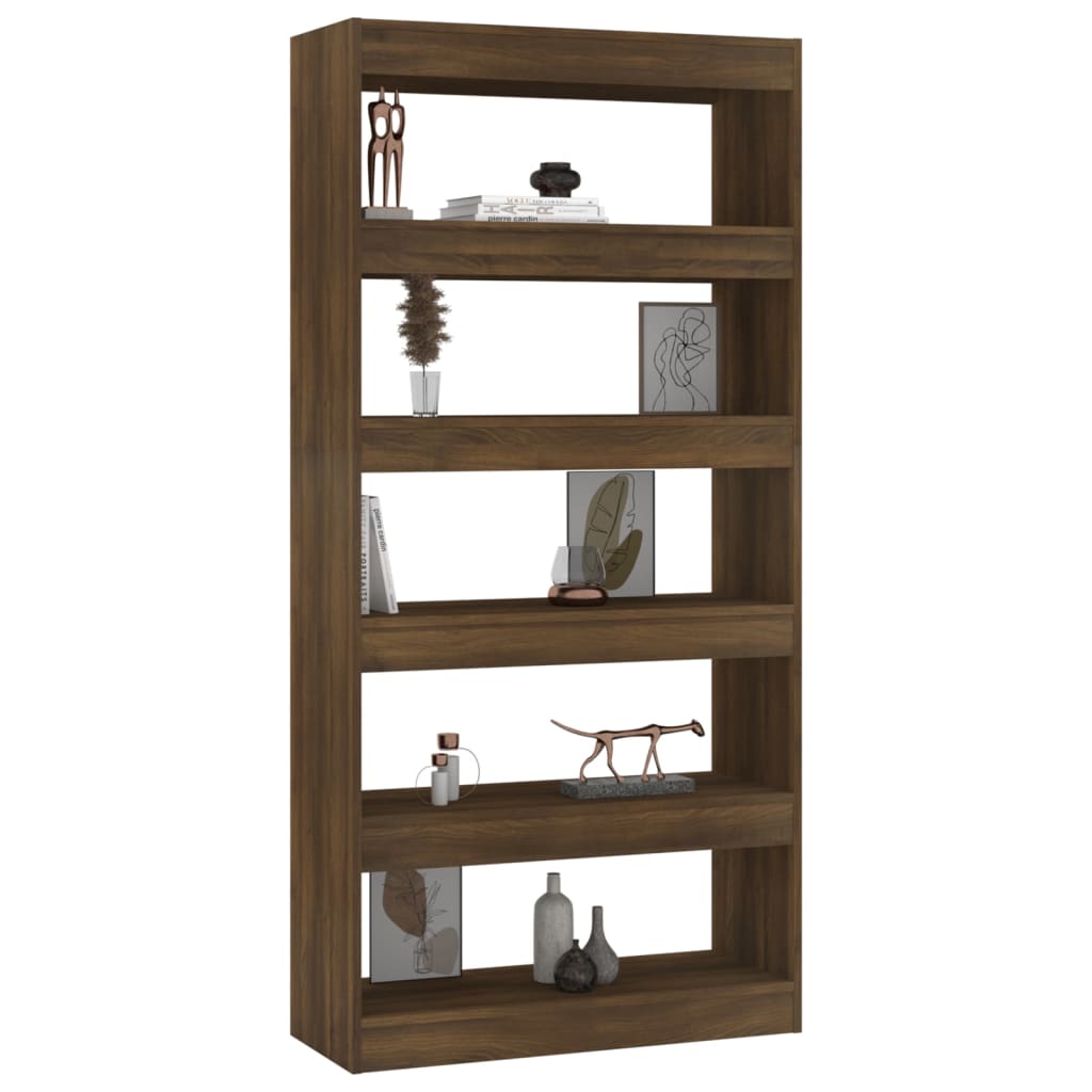 Libreria/Divisorio Marrone Rovere 80x30x166 cm in Truciolato