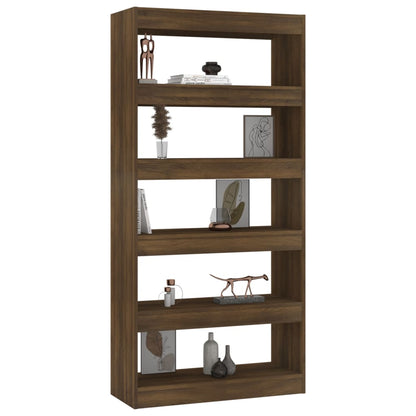 Libreria/Divisorio Marrone Rovere 80x30x166 cm in Truciolato