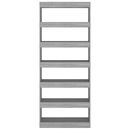 Libreria/Divisorio Grigio Sonoma 80x30x198 cm in Truciolato
