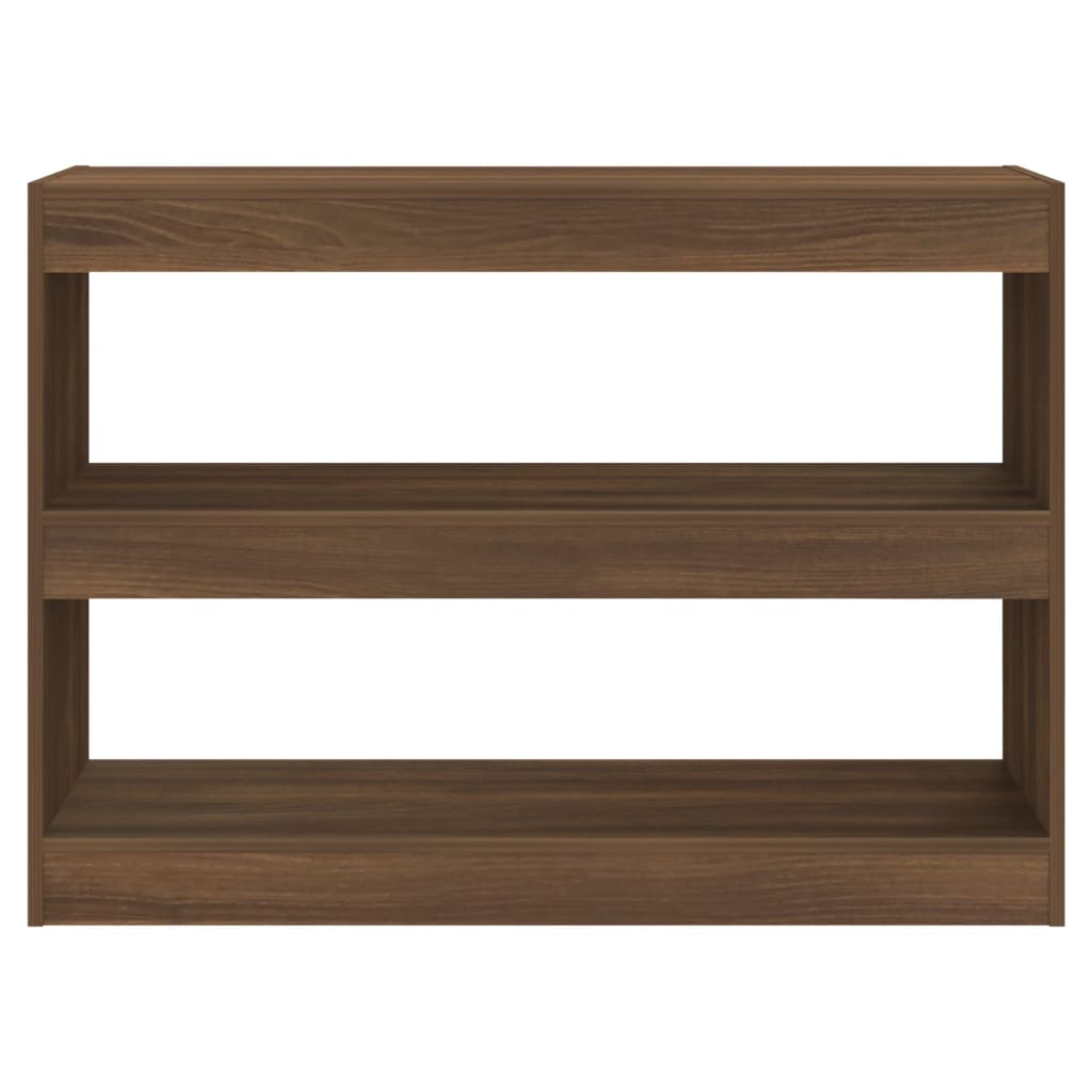 Libreria/Divisorio Rovere Marrone 100x30x72 cm