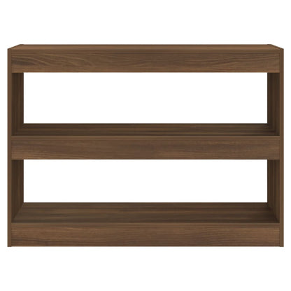 Libreria/Divisorio Rovere Marrone 100x30x72 cm