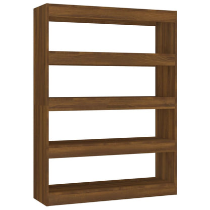 Libreria/Divisorio Rovere Marrone 100x30x135 cm