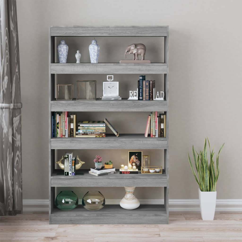 Libreria/Divisorio Grigio Sonoma 100x30x166 cm