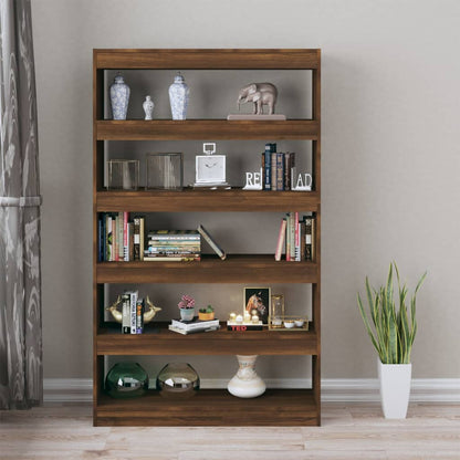 Libreria/Divisorio Rovere Marrone 100x30x166 cm