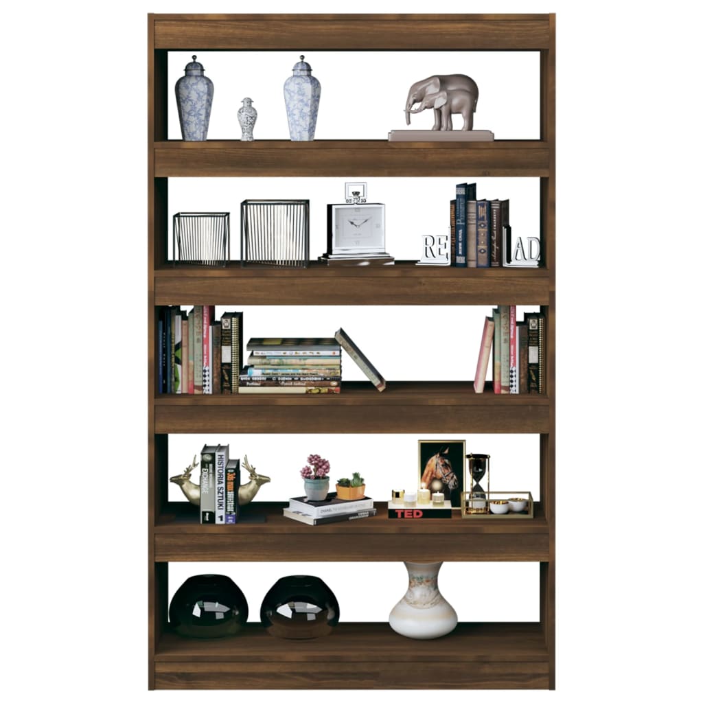 Libreria/Divisorio Rovere Marrone 100x30x166 cm