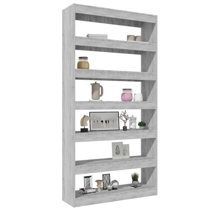 Libreria/Divisorio Grigio Sonoma 100x30x198cm Legno Multistrato