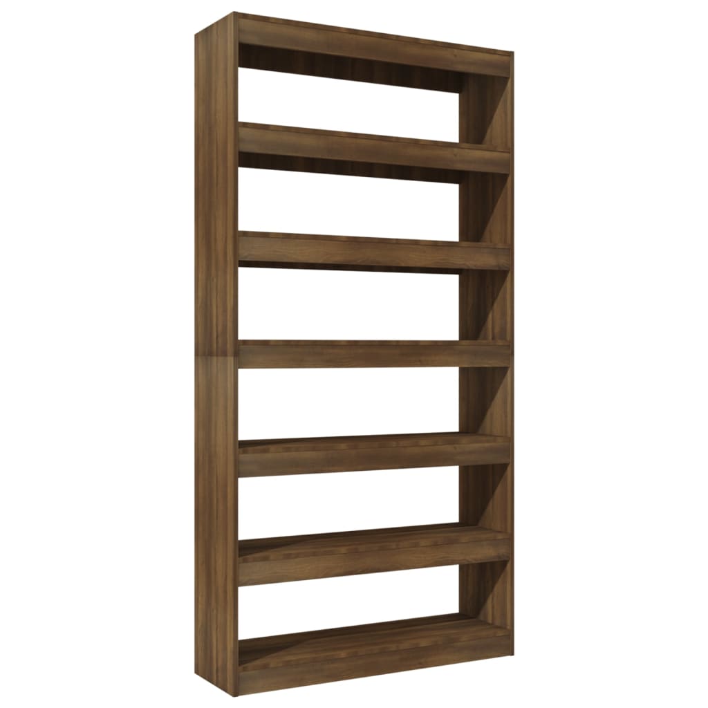 Libreria/Divisorio Rovere 100x30x198 cm in Legno Multistrato