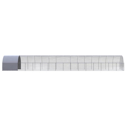 Gabbia per Polli da Esterno 3x16x2 m in Acciaio Zincato