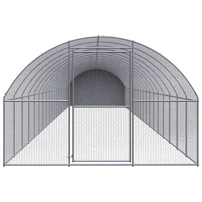 Gabbia per Polli da Esterno 3x20x2 m in Acciaio Zincato