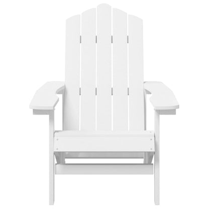Sedie da Giardino Adirondack 2 pz in HDPE Bianco