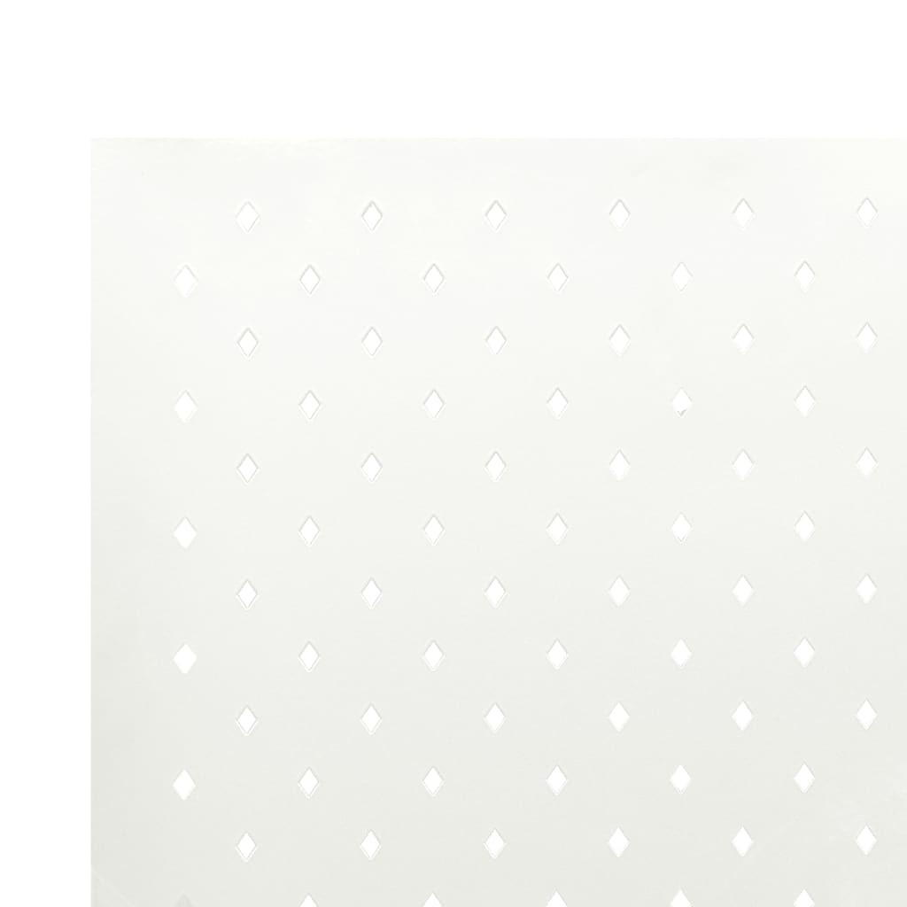 Paravento a 6 Pannelli 2 pz Bianco 240x180 cm in Acciaio