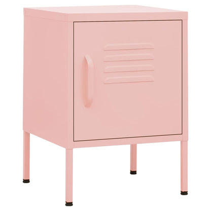Comodini 2 pz Rosa 35x35x51 cm in Acciaio
