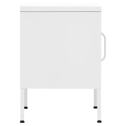Comodini 2 pz Bianchi 35x35x51 cm in Acciaio