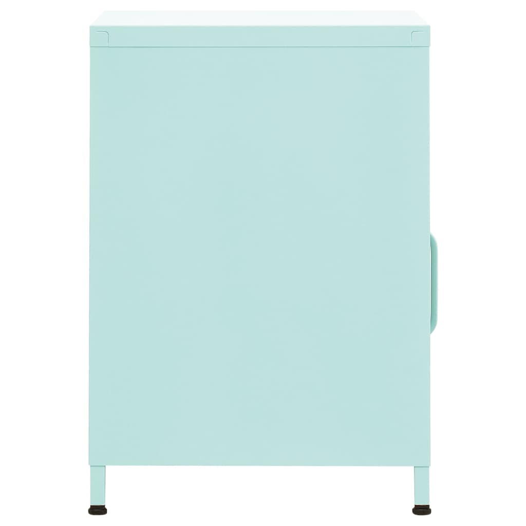 Comodini 2 pz Menta 35x35x51 cm in Acciaio
