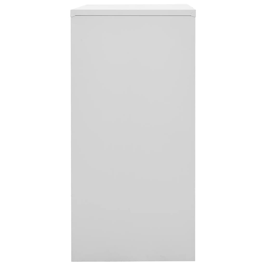 Armadietti Chiavi 2pz Grigio Chiaro Rosso 90x45x92,5cm Acciaio