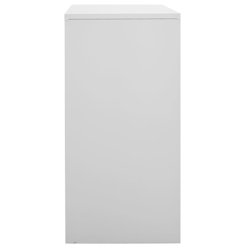 Armadietti con Chiave 5 pz Grigio Chiaro 90x45x92,5 cm Acciaio