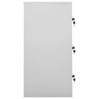 Armadietti Chiavi 2pz Grigio Chiaro Verde 90x45x92,5cm Acciaio
