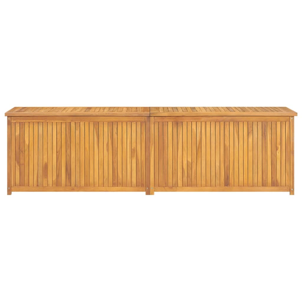 Cassa da Giardino 200x50x55 cm in Legno Massello di Teak