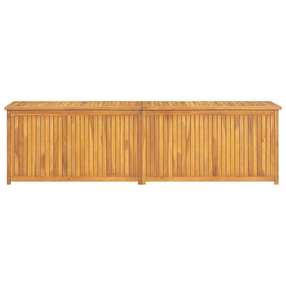 Cassa da Giardino 200x50x55 cm in Legno Massello di Teak