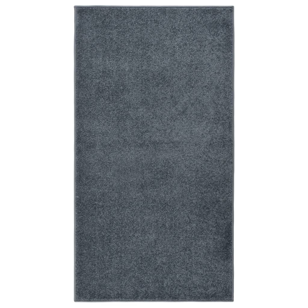 Tappeto a Pelo Corto 80x150 cm Antracite