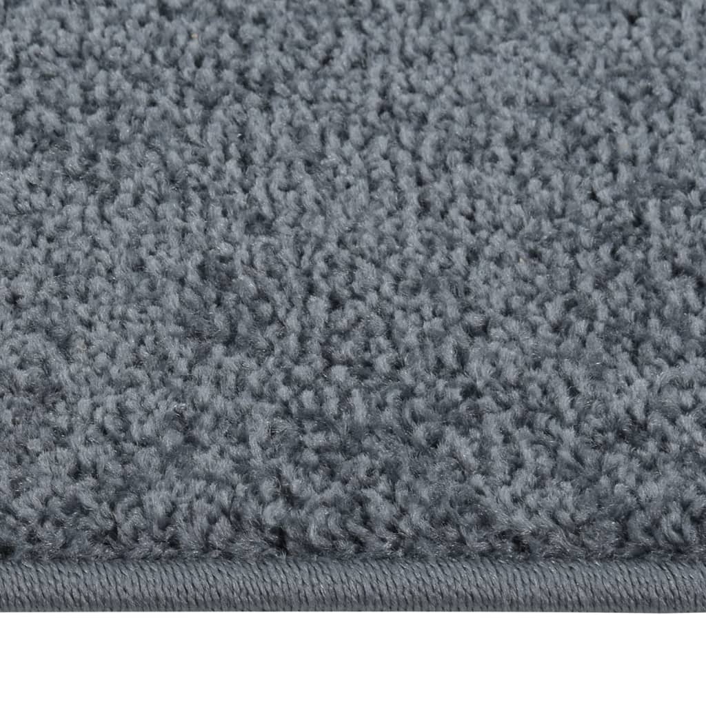 Tappeto a Pelo Corto 80x150 cm Antracite