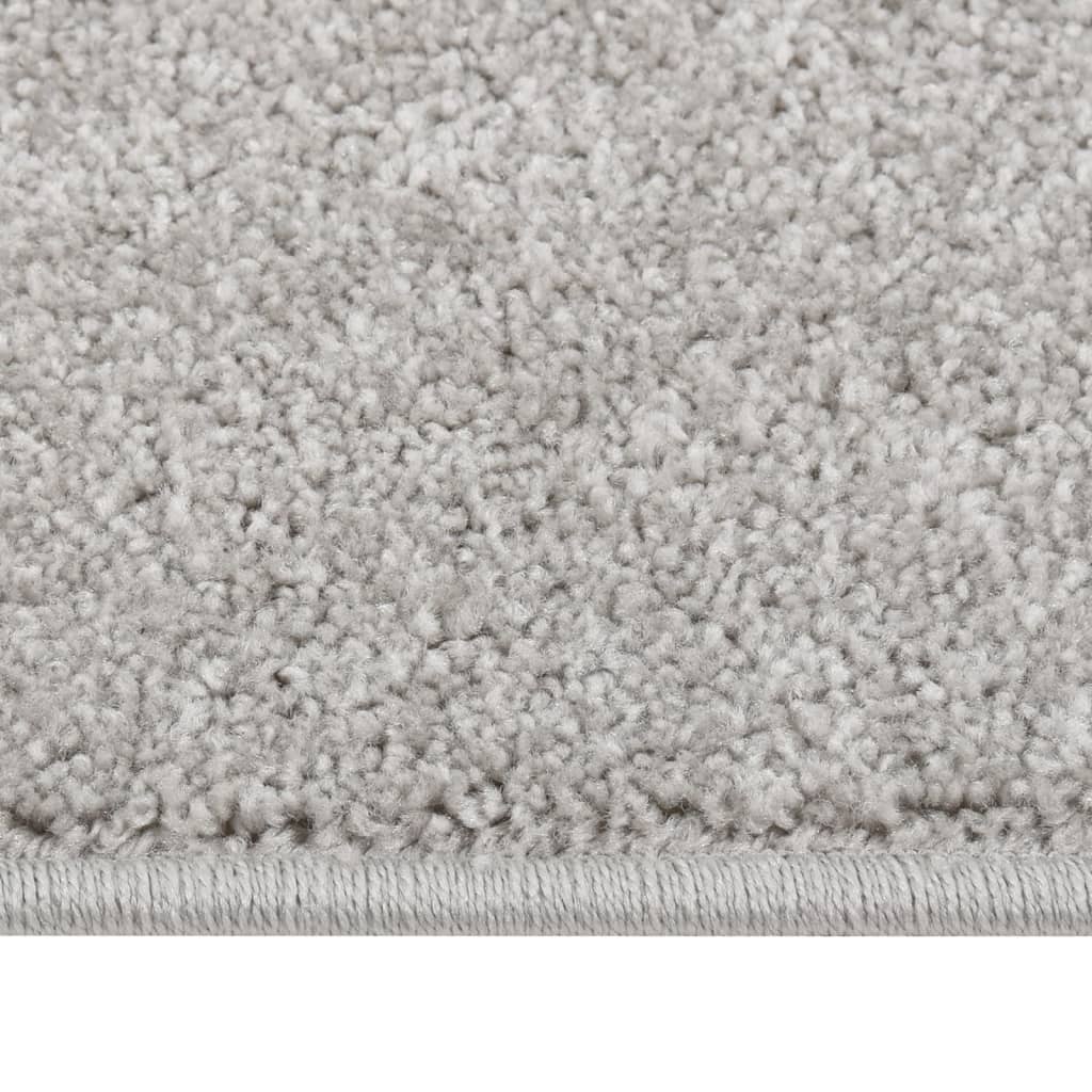 Tappeto a Pelo Corto 80x150 cm Grigio Chiaro