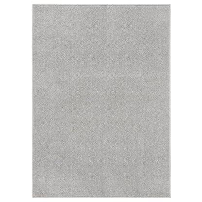 Tappeto a Pelo Corto 140x200 cm Grigio Chiaro