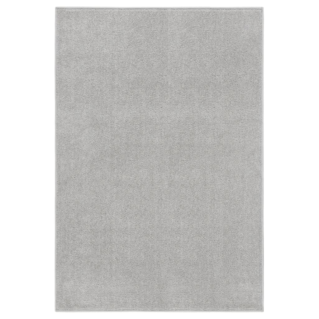 Tappeto a Pelo Corto 160x230 cm Grigio Chiaro